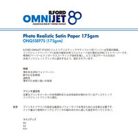 フォトリアリスティックサテンペーパー175gsm 2L 150枚 OMNIJET STUDIO Photo Realistic Satin（直送品）