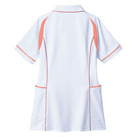 住商モンブラン ジャケット レディス 半袖 白/コーラルピンク 5L MJ052-0192 1枚（直送品）