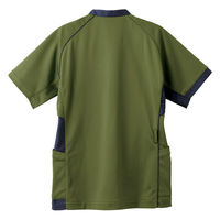 住商モンブラン スクラブ 兼用 半袖 白/バーガンディ LL MS401-0173 1枚（直送品）