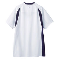 住商モンブラン スクラブ 兼用 半袖 白/ネイビー 9L MS301-0109 1枚（直送品）