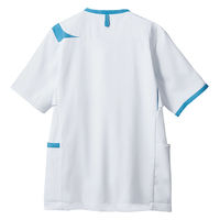 住商モンブラン スクラブ メンズ 半袖 白/ネイビー LL MS854-0109 1枚（直送品）