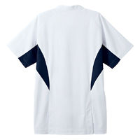 住商モンブラン スクラブ メンズ 半袖 白/ネイビー LL MS857-19 1枚（直送品）