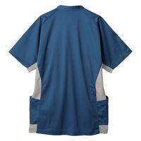 住商モンブラン スクラブ メンズ 半袖 ブルー/グレー LL MS856-30 1枚（直送品）