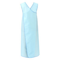 フットマーク 長持ちする入浴介護エプロン ブルー Lサイズ 403360 1枚