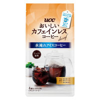 UCC上島珈琲 UCC おいしいカフェインレスコーヒー コーヒーバッグ 水淹れアイスコーヒー 1セット（4袋分×3）
