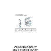 シグマ光機 Z軸アルミクロスローラステージ(垂直) サイズ40×40mm TAMー403L 1個 61-6973-75（直送品）