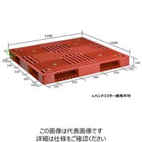 日本プラパレット パレット FM-1111 ブラウン 1P（直送品）