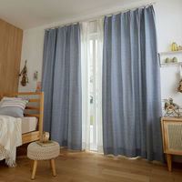 スミノエ コルネ セミオーダー カーテン ヘリングル 2300×1650mm ブルー １セット(2枚入)（直送品）