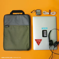 ソニック クッション付スクールPCケース Mサイズ シフトプラス ギア グリーン LS-5576-G 1個