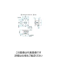 シグマ光機 Z軸フラットスチールステージ サイズ80×80mm TSDー803FP 1個 61-6972-87（直送品）