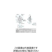 3軸・5軸レンズホルダー(プレートタイプ) 適応素子サイズφ50.8mm 適応素子厚さ0~28mm ALHNー50.8ー3ーEE 1個（直送品）