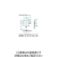XY軸アルミクロスローラステージ(大型) サイズ200×200mm 1176N(120.0kgf) TAMCー20202UU 1個（直送品）