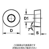 WIDIA 旋削用インサート(4170996) RNMG120400RH WP15CT 1セット(10個)（直送品）