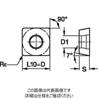 WIDIA 旋削用インサート(5623464) SCMT09T308MU WP25CT 1セット(10個)（直送品）