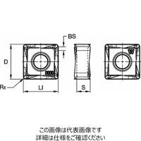 ショルダーミル VSM890ー12用インサート(6596432) SNHX120408PNSRMM WP40PM 1セット(10個)（直送品）