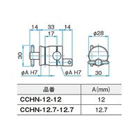 シグマ光機 クロスクランプ CCHNー12ー12 1個 61-6965-39（直送品）