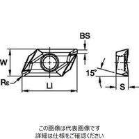 WIDIA 高速切削ミル VHSC用インサート(6425777) XDET16M530FRALP WN10HM 1セット(10個)（直送品）