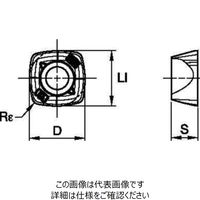 WIDIA 高送りミル VXFー09用インサート(6596471) XDPT090412ERMM WP25PM 1セット(10個)（直送品）
