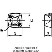 WIDIA 高送りミル VXFー09用インサート(6596822) XDPT090412SRMH WP40PM 1セット(10個)（直送品）