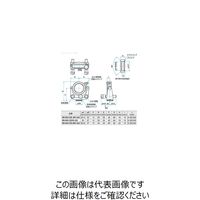 ジンバル式ミラーホルダー（マイクロタイプ） 適応素子サイズφ30mm 適応素子厚さ2～6mm MHAN-30M-UU 61-6990-05（直送品）