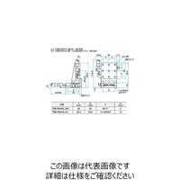 シグマ光機 XZ軸スチールステージ(垂直) サイズ65×65mm TSDー654CLーM6 1個 61-6975-52（直送品）