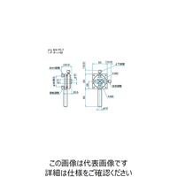 シグマ光機 FC型光ファイバーホルダー 調整範囲 あおり・回転:±2° FOPー2 1個 61-6996-34（直送品）
