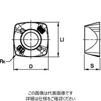 WIDIA 高送りミル VXFー12用インサート(6596440) XDPT120515SRMH WP40PM 1セット(10個)（直送品）