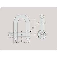 大洋製器工業 大洋 捻込シャックル 電気 22MM(3010774) NGS22E 1個 753-1559（直送品）