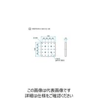 精密ラボジャッキ用トッププレート サイズ120×120mm LJP-120 61-6974-55（直送品）