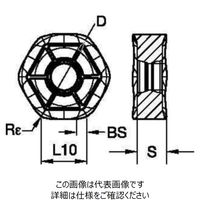 WIDIA フェイスミル M1200用インサート(5427371) HNPJ0905ANSNHD WK15CM 1セット(10個)（直送品）