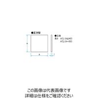 シグマ光機 吸収型固定式NDフィルター A:25×25mm 可視透過率50±5% AND-25S-50 1個 61-6878-32（直送品）