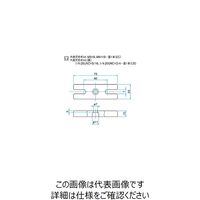 シグマ光機 ベースプレート M6・インチ用 0.05kg FBP-75WUU 1個 61-6962-34（直送品）