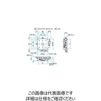 シグマ光機 XY軸スチールステージ サイズ80×80mm TSDー802SFP 1個 61-6968-29（直送品）