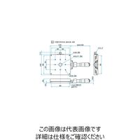 シグマ光機 X軸スチールステージ サイズ100×100mm TSDー1001C 1個 61-6968-35（直送品）
