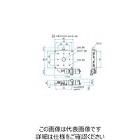 シグマ光機 X軸スチールステージ サイズ80×80mm TSDー801SWP 1個 61-6968-19（直送品）