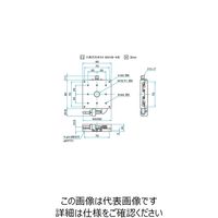 シグマ光機 X軸スチールステージ サイズ80×80mm TSDー801SRFP 1個 61-6968-20（直送品）