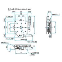 シグマ光機 XY軸スチールステージ サイズ80×80mm TSDー802S 1個 61-6968-24（直送品）