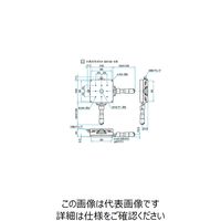 シグマ光機 XY軸スチールステージ サイズ100×100mm TSDー1002C 1個 61-6968-42（直送品）