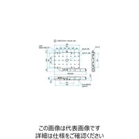 シグマ光機 X軸ロングスチールステージ サイズ100×160mm 移動量±25mm TSDー10161S 1個 61-6968-67（直送品）