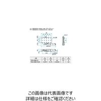 シグマ光機 X軸ロングスチールステージ サイズ40×80mm 移動量±12.5mm TSDー40801S 1個 61-6968-71（直送品）