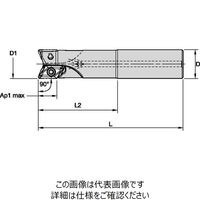 0°/90°アルミニウム部品加工用高速ミル VHSC ストレートシャンクエンドミル(6425258) VHSC025Z02A25XD16（直送品）