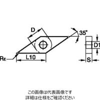 WIDIA 旋削用インサート(4171414) VNMG160408ML WK20CT 1セット(10個)（直送品）