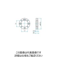 シグマ光機 水晶偏光解消板 素子厚み4.4mm DEQ-2S 1個 61-6884-34（直送品）