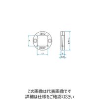シグマ光機 水晶偏光解消板 素子厚み5mm DEQ-2OP 1個 61-6884-35（直送品）