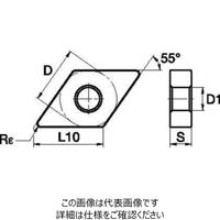 WIDIA 旋削用インサート(5548678) DNGG150604FS WS10PT 1セット(10個)（直送品）