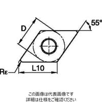 WIDIA 旋削用インサート(4170307) DCMT150408FP WP25CT 1セット(10個)（直送品）