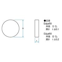 シグマ光機 オプティカルフラット 30mm 反射波面精度λ/6 HMPQP-30C10-6 1個 61-6946-47（直送品）