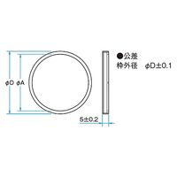 シグマ光機 可視用枠付吸収型固定式NDフィルター φ25mm 可視透過率0.1±0.07% MAN-25-0.1 1個 61-6879-38（直送品）