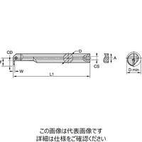 WIDIA 内径溝入れ用旋盤ホルダー(5423876) A25RWMTER0416M 1本（直送品）