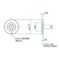 シグマ光機 精密ピンホール・スリット ピンホール穴径φ20±2μm PA-20 1個 61-6995-22（直送品）